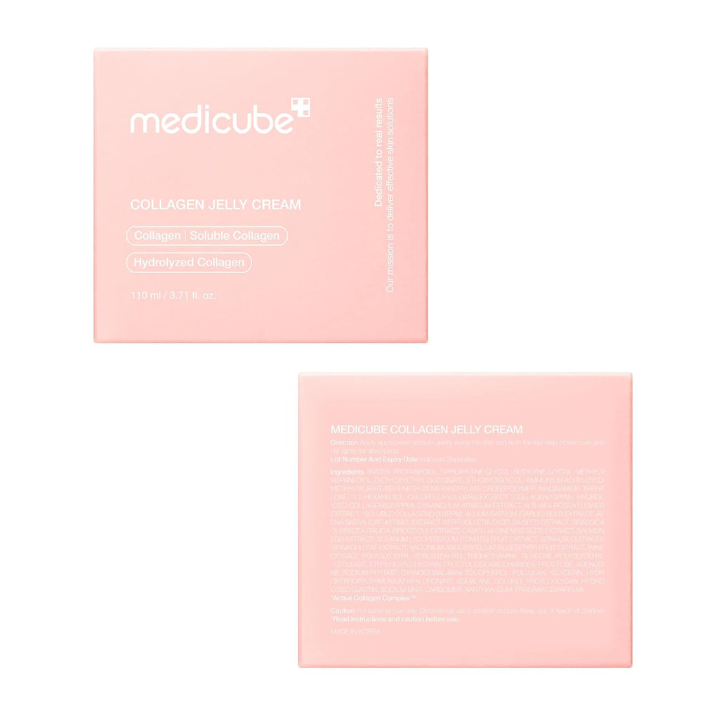 Medicube Collagen Jelly Cream- Niacinamide & Freeze-Dried Hydrolyzed Collagen - Boosts skins barrier hydration and gives 24h Glow & Lifted Look - No artificial color Korean skincare (3.71 fl.oz.)