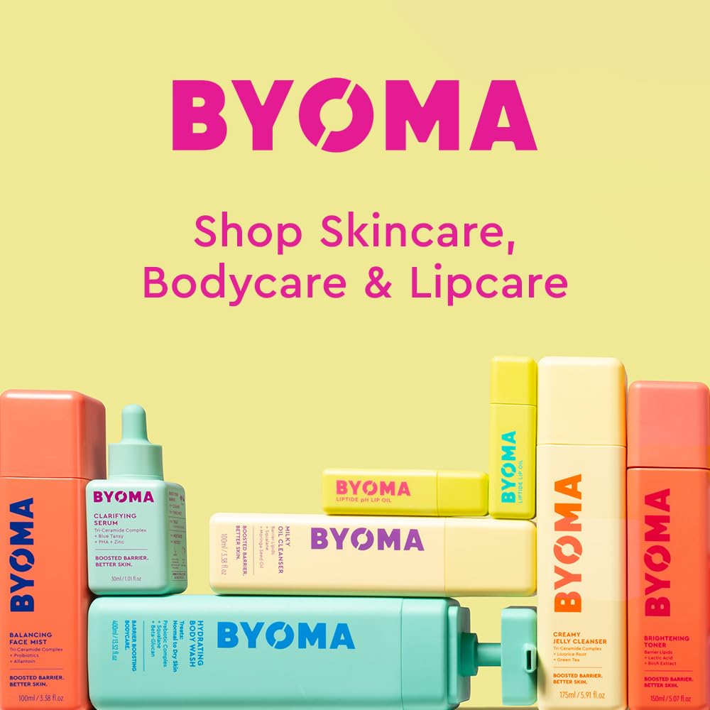 BYOMA So Hydrating Set - Barrier Repair Skincare Set - Creamy Jelly Cleanser Hydrating Face Serum & Ceramide Face Moisturizer for Dry Skin - Anti Wrinkle Alcohol Free Skin Care - 30ml 15ml 15ml