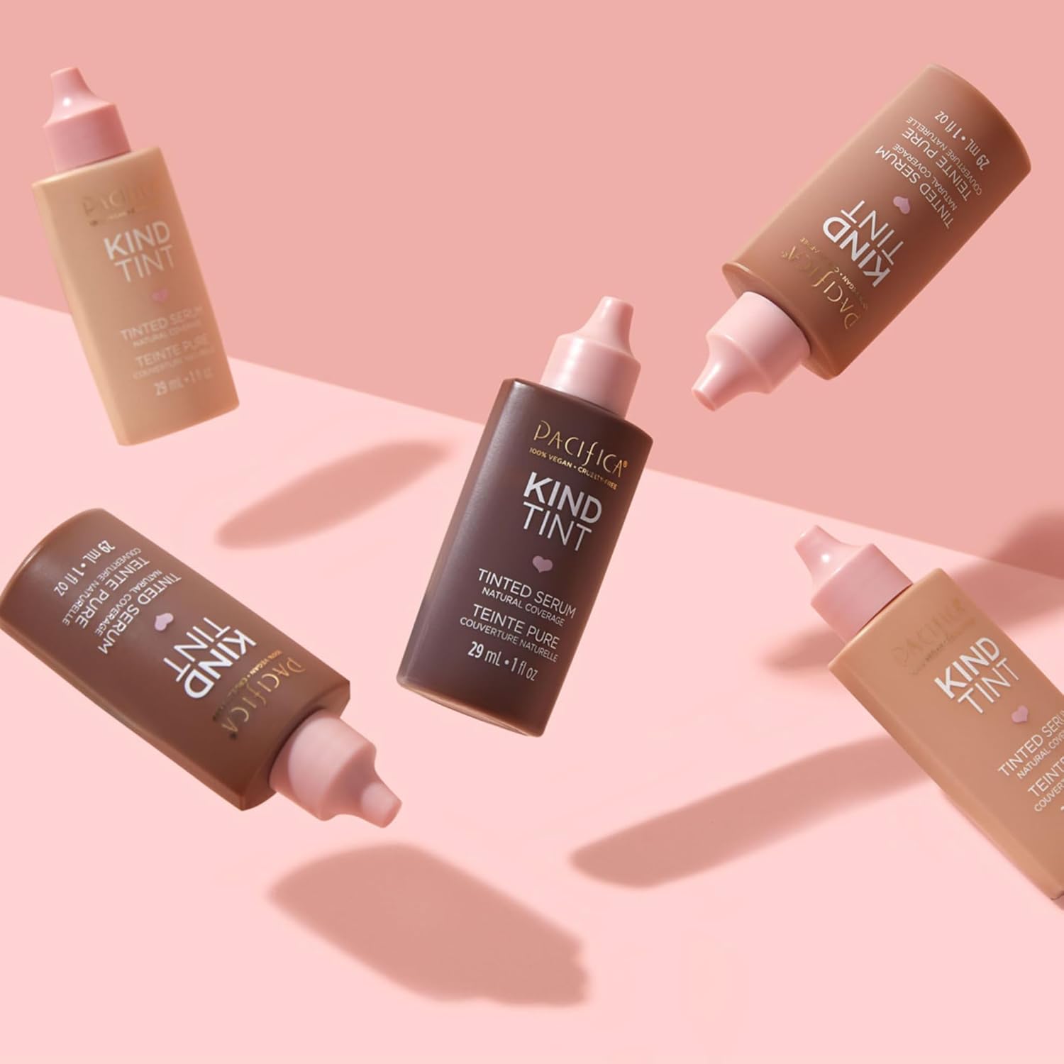 Pacifica Tinted Moisturizer – Kind Tint Serum Lightweight Hydrating Foundation with Vegan Collagen & Hyaluronic Acid for Dewy Glow Buildable Coverage Vegan 1 fl oz (Shade 02)