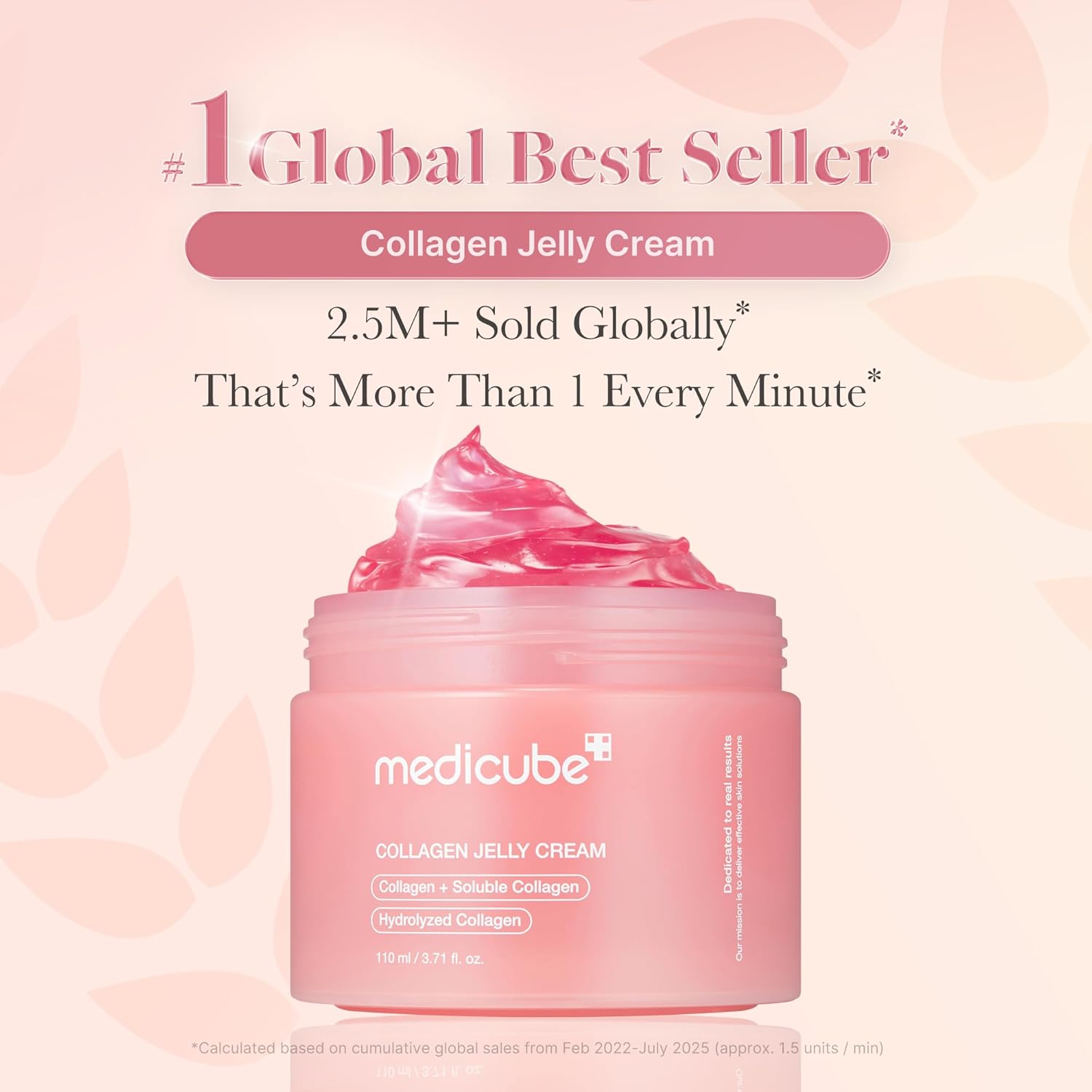 Medicube Collagen Jelly Cream- Niacinamide & Freeze-Dried Hydrolyzed Collagen - Boosts skins barrier hydration and gives 24h Glow & Lifted Look - No artificial color Korean skincare (3.71 fl.oz.)
