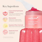 Medicube Collagen Jelly Cream- Niacinamide & Freeze-Dried Hydrolyzed Collagen - Boosts skins barrier hydration and gives 24h Glow & Lifted Look - No artificial color Korean skincare (3.71 fl.oz.)