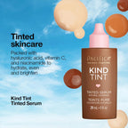 Pacifica Tinted Moisturizer – Kind Tint Serum Lightweight Hydrating Foundation with Vegan Collagen & Hyaluronic Acid for Dewy Glow Buildable Coverage Vegan 1 fl oz (Shade 02)