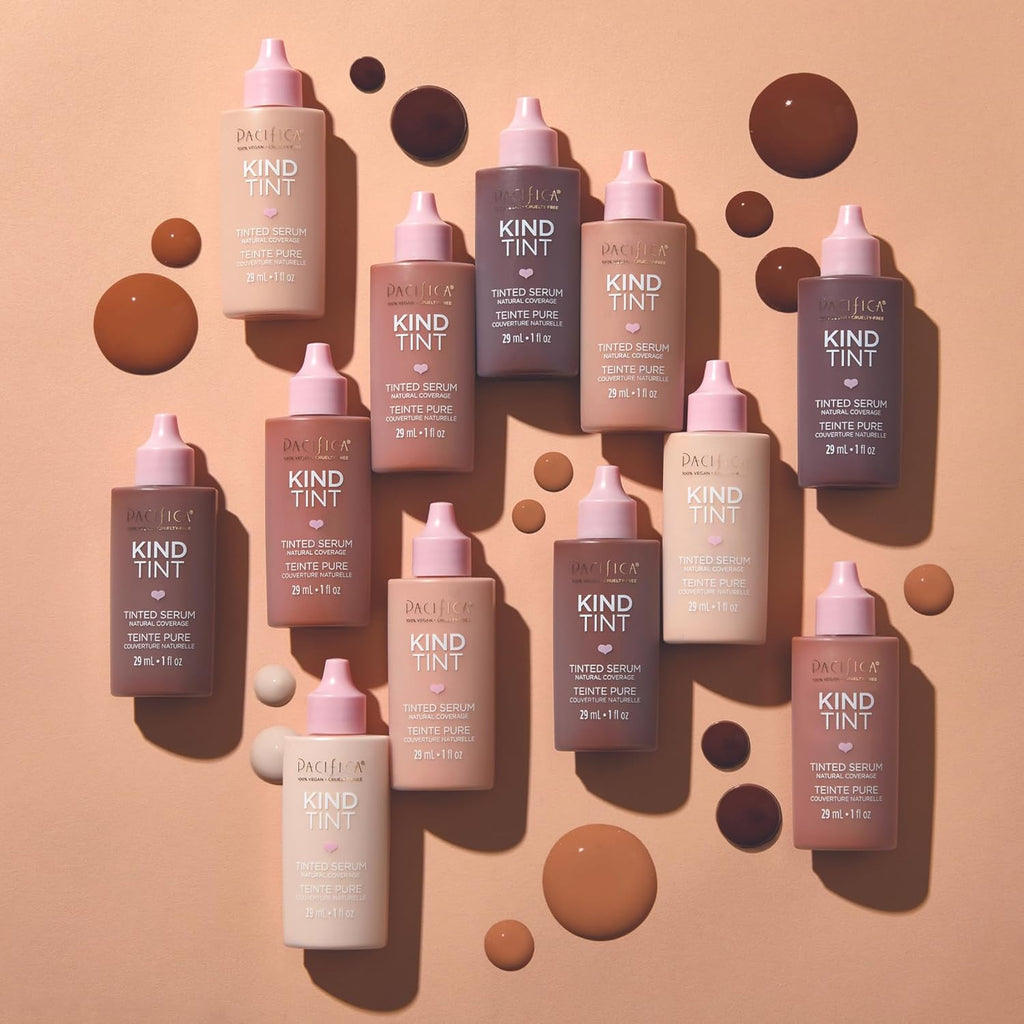 Pacifica Tinted Moisturizer – Kind Tint Serum Lightweight Hydrating Foundation with Vegan Collagen & Hyaluronic Acid for Dewy Glow Buildable Coverage Vegan 1 fl oz (Shade 02)