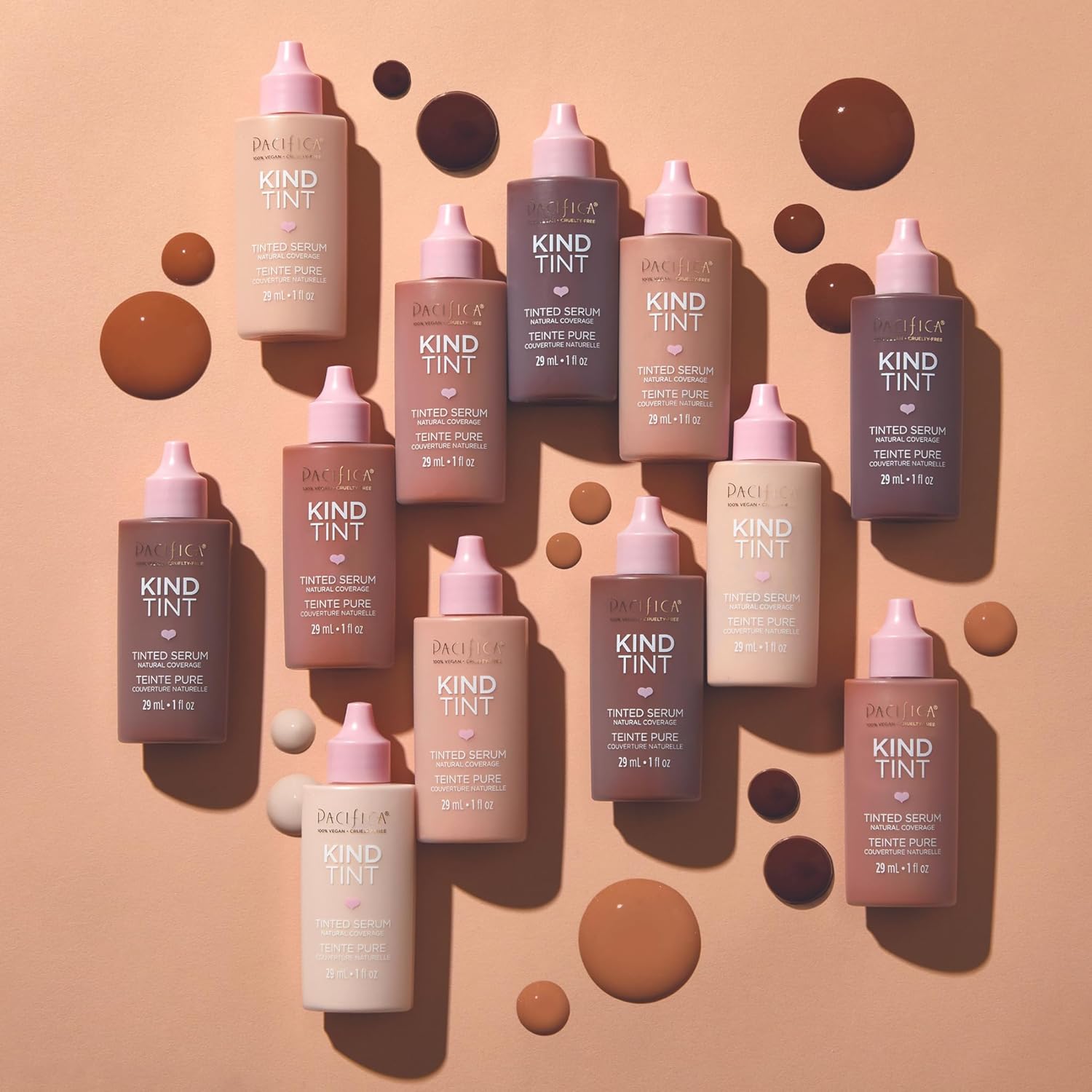 Pacifica Tinted Moisturizer – Kind Tint Serum Lightweight Hydrating Foundation with Vegan Collagen & Hyaluronic Acid for Dewy Glow Buildable Coverage Vegan 1 fl oz (Shade 02)