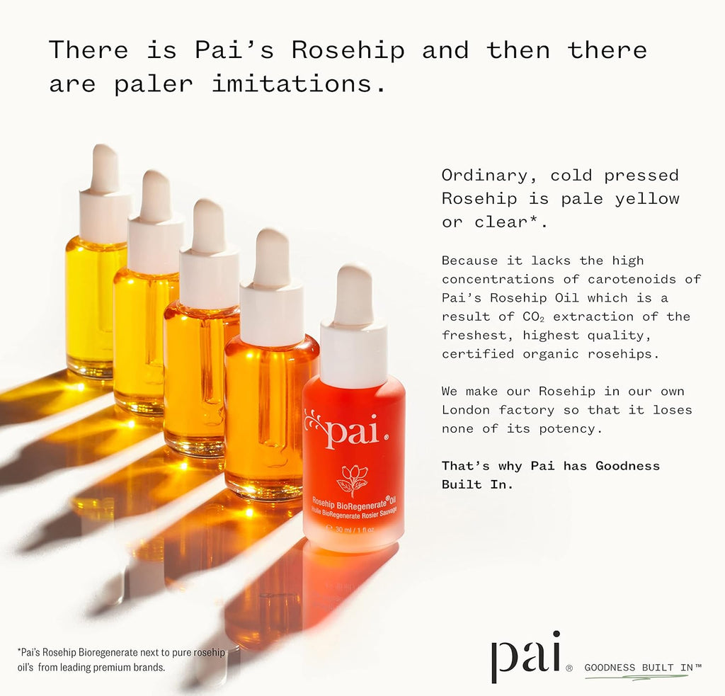 PAI SKINCARE - Organic Rosehip BioRegenerate Universal Facial Oil | Natural Vegan Sensitive Skincare (1 fl oz | 30 mL)