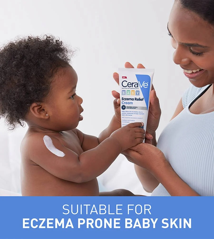 CeraVe Baby Cream | Gentle Moisturizing Cream with Ceramides | Fragrance Paraben Dye & Phthalates Free | Rich & Non-Greasy Feel | Gentle Baby Skin Care | 8 Ounce
