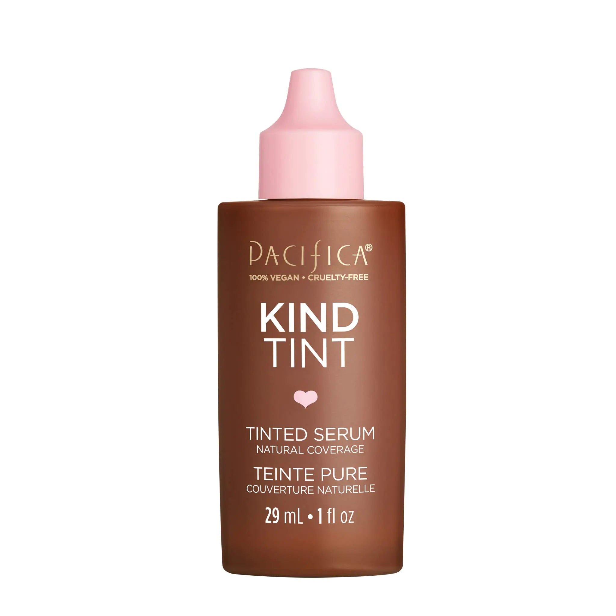 Pacifica Tinted Moisturizer – Kind Tint Serum Lightweight Hydrating Foundation with Vegan Collagen & Hyaluronic Acid for Dewy Glow Buildable Coverage Vegan 1 fl oz (Shade 02)